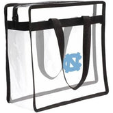 UNC Stadium Clear Tote with Zipper
